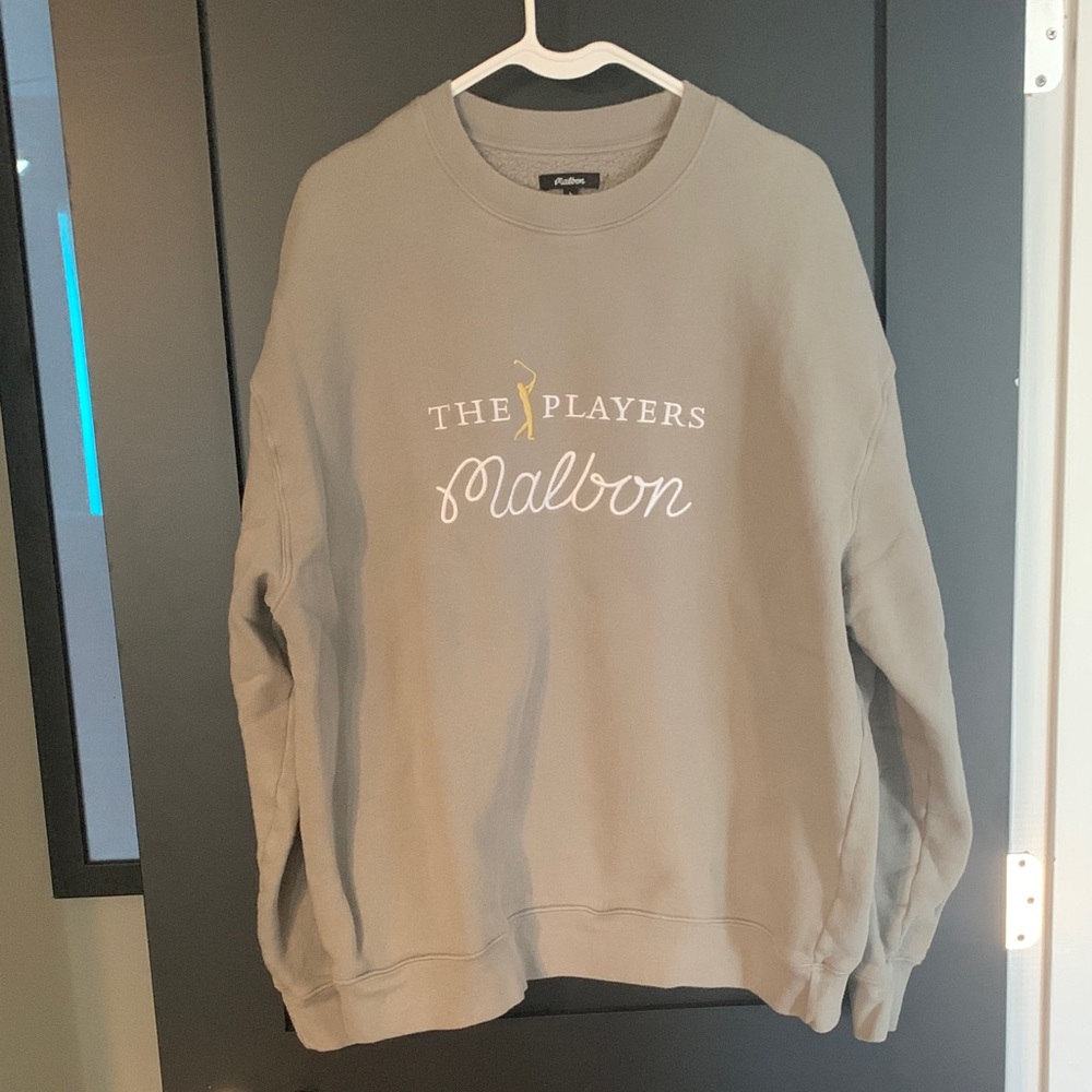 The PLAYERS x Malbon Beige Crewneck Sweater - Men’s Large